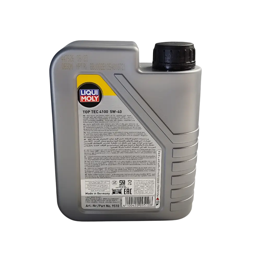 Posterior Liqui Moly Top Tec 5W40 1L